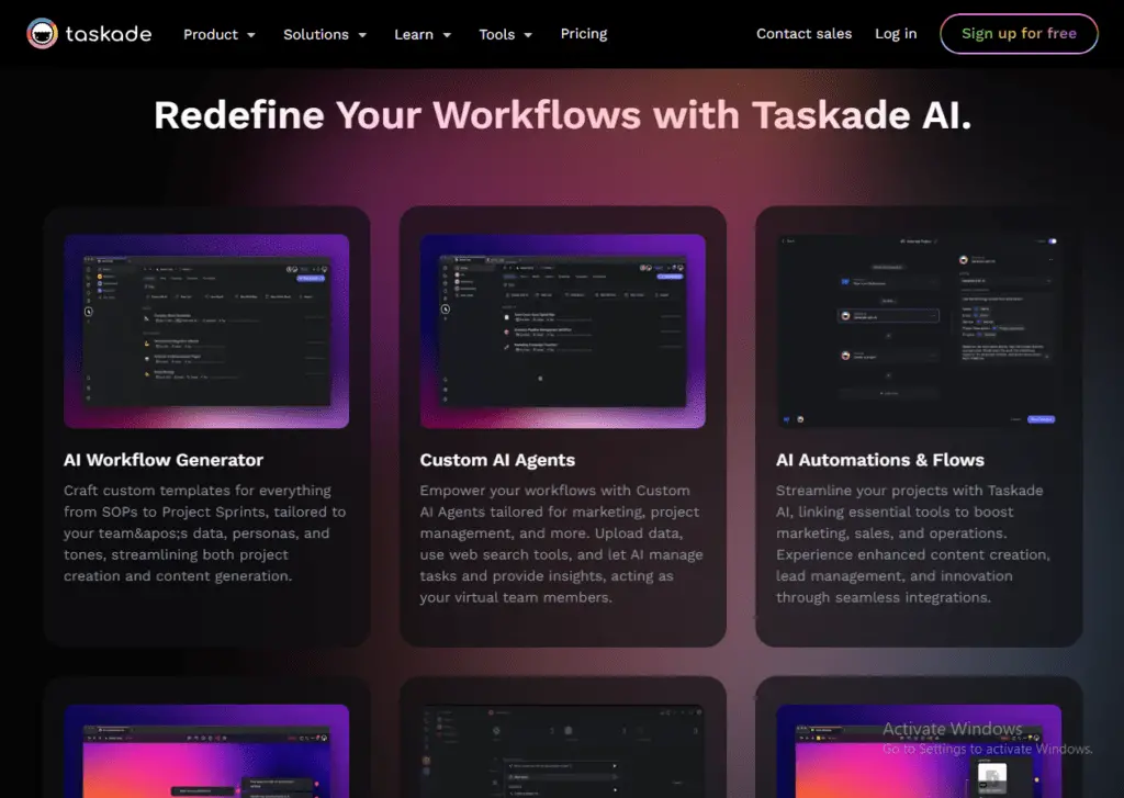 Taskade Features